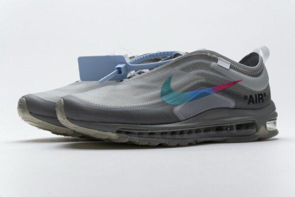 AJ4585-101 Off-White x Nike Air Max 97 Wlolf Grey Menta - Image 6