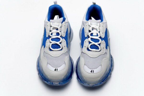 541624 W09E1 1772 Balenciaga Triple S White Blue - Image 4