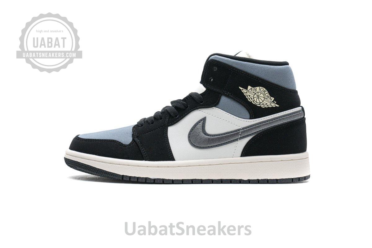 852542-011 Air Jordan 1 Mid SE “Satin Grey”