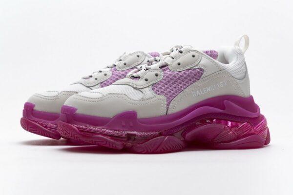 544351 W09O1 2281 Balenciaga Triple S White Pink - Image 7
