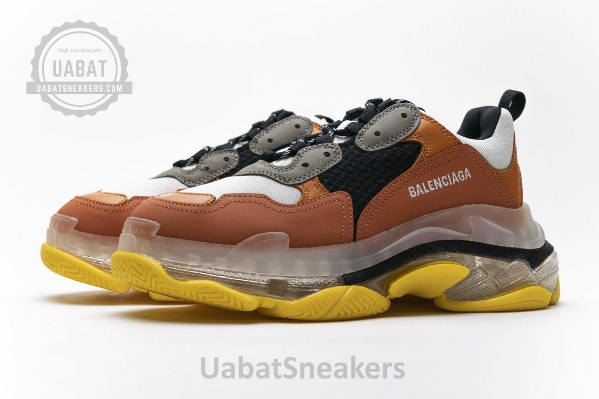 541624 W09E1 1766 Balenciaga Triple S Black Orange - Image 3