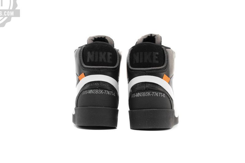 OFF WHITE X Nike Blazer Mid AA3832-001 Black - Image 4