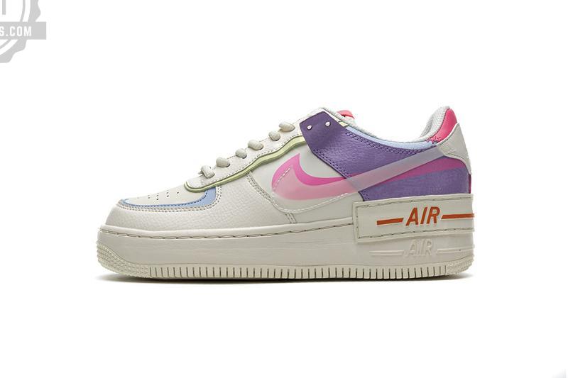 CU3012-164 Nike W Air Force 1 Shadow Pale Ivory Pink