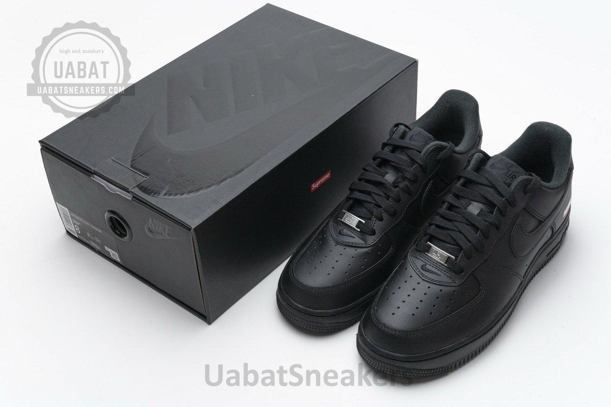 CU9225-001 Supreme x Nike Air Force 1 Low Black - Image 3