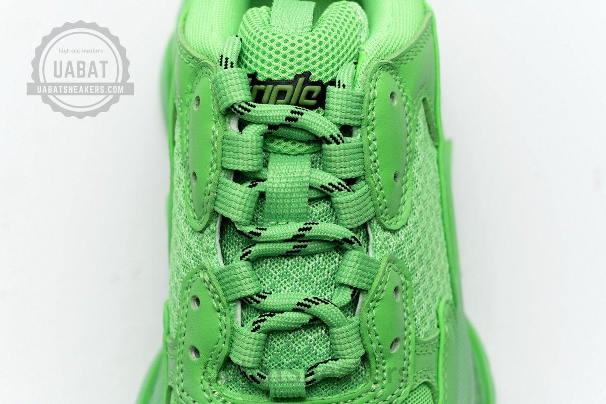 544351 W09OL 3801 Balenciaga Triple S Fluo Green - Image 8