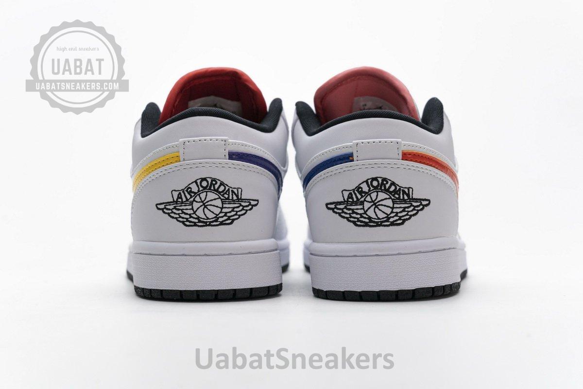 CW7009-100 Air Jordan 1 Low White Multi-Color - Image 7