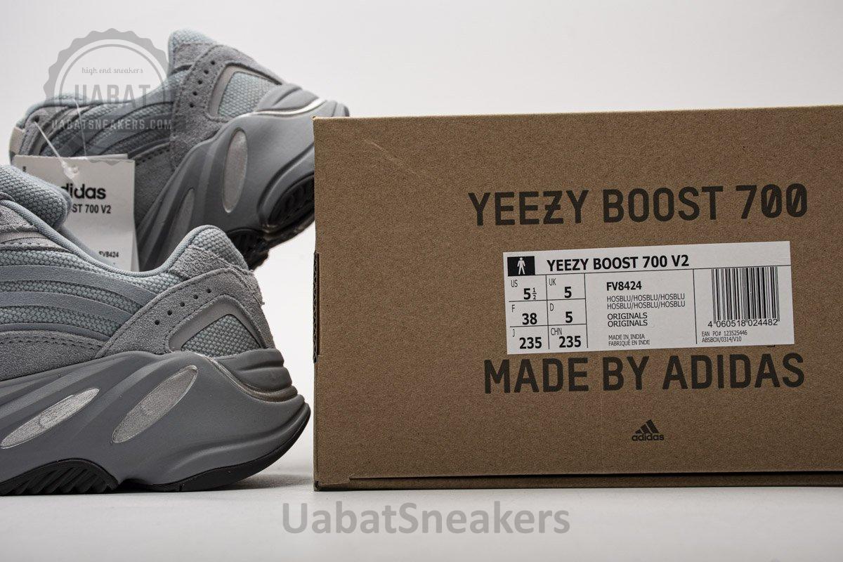FV8424 adidas Yeezy Boost 700 V2 “Hospital Blue”Real Boost - Image 8