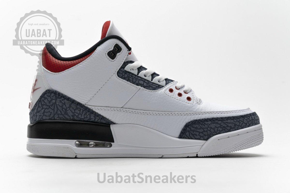 CZ6431-100 Air Jordan 3 Retro Fire Red Denim - Image 10