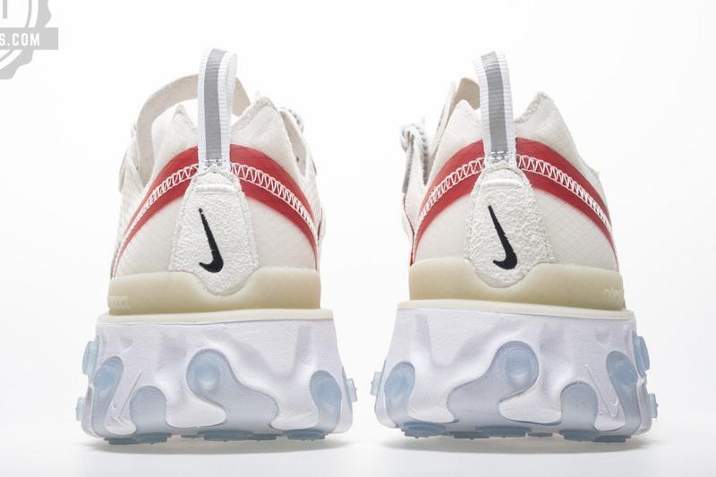 Nike React Element 87 “White Red” AQ1090-100 - Image 5