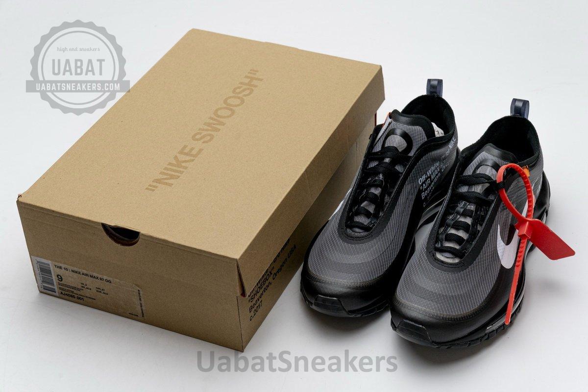 AJ4585-001 Off-White x Nike Air Max 97 All Black - Image 3