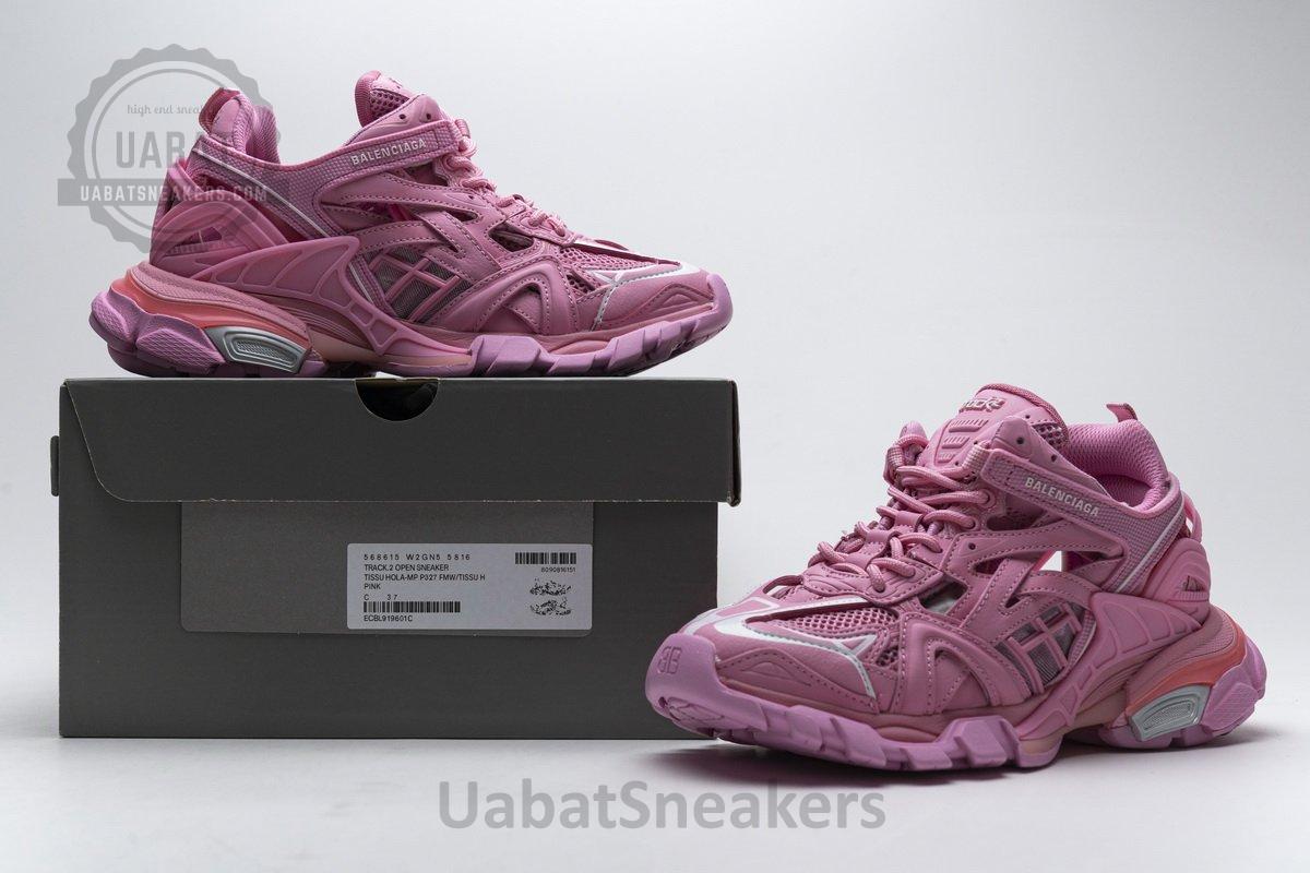 568615 W2GN5 5816 Blenciaga Track 2 Sneaker Pink - Image 2