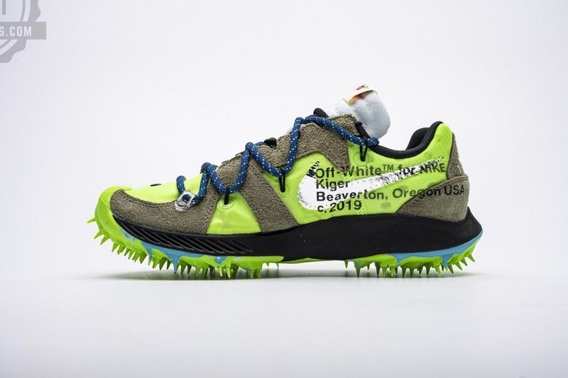 OFF WHITE X Nike Zoom Terra Kiger 5 White Electric Green CD8179-300