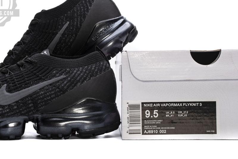 Nike Air Vapormax Flyknit 3 All Black AJ6900-004 - Image 2