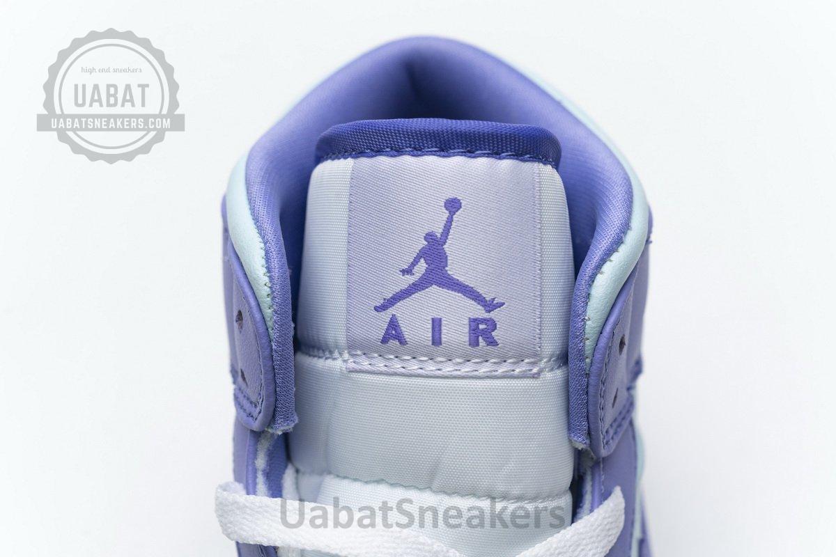 554725-500 Air Jordan 1 Mid Purple Aqua Blue - Image 9