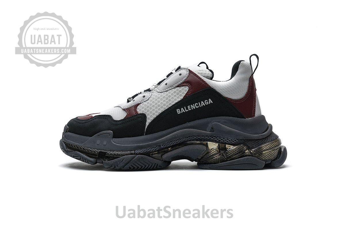 541624 W09O1 2268 Balenciaga Triple S Black Brown Red