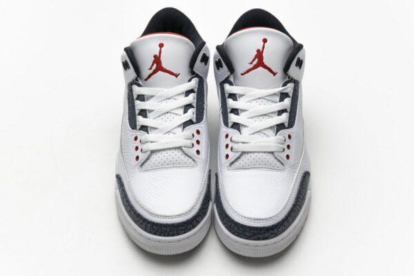CZ6431-100 Air Jordan 3 Retro Fire Red Denim - Image 4