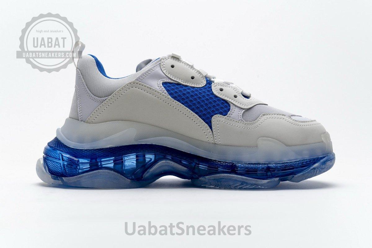 541624 W09E1 1772 Balenciaga Triple S White Blue - Image 8