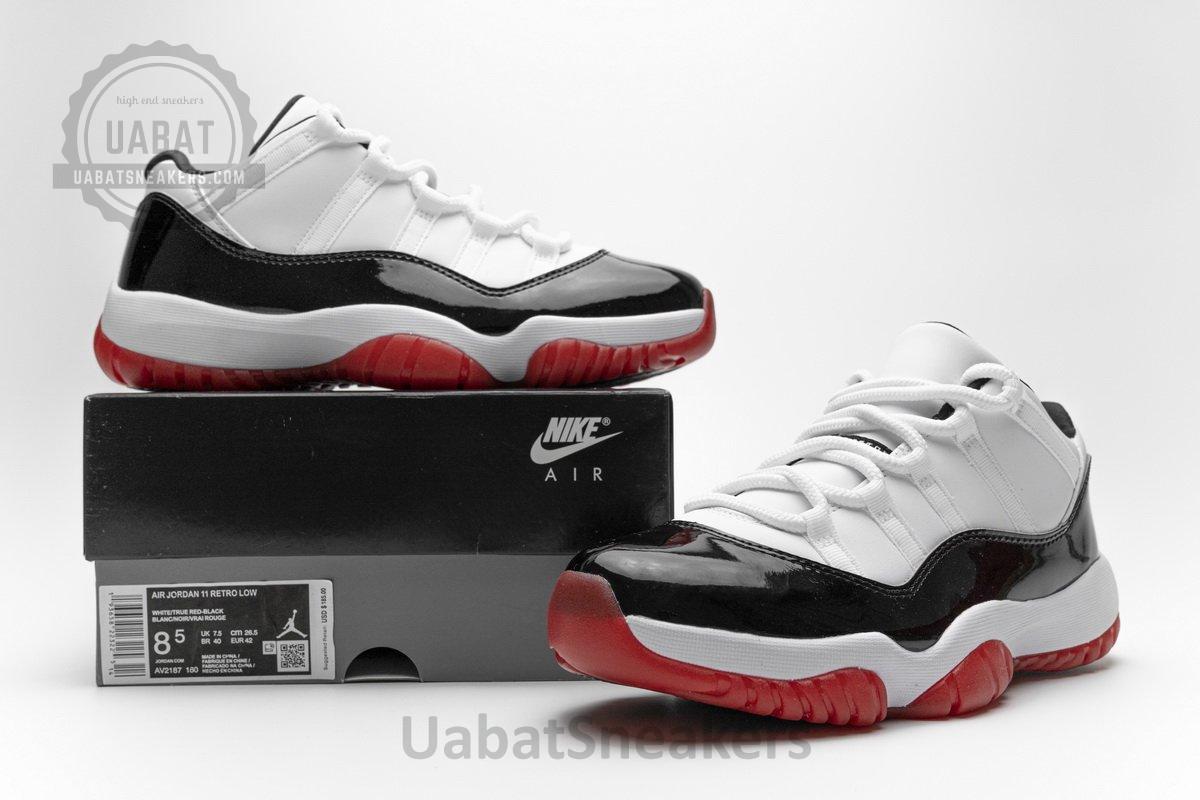 AV2187-160 Air Jordan 11 Low “White Bred” - Image 8