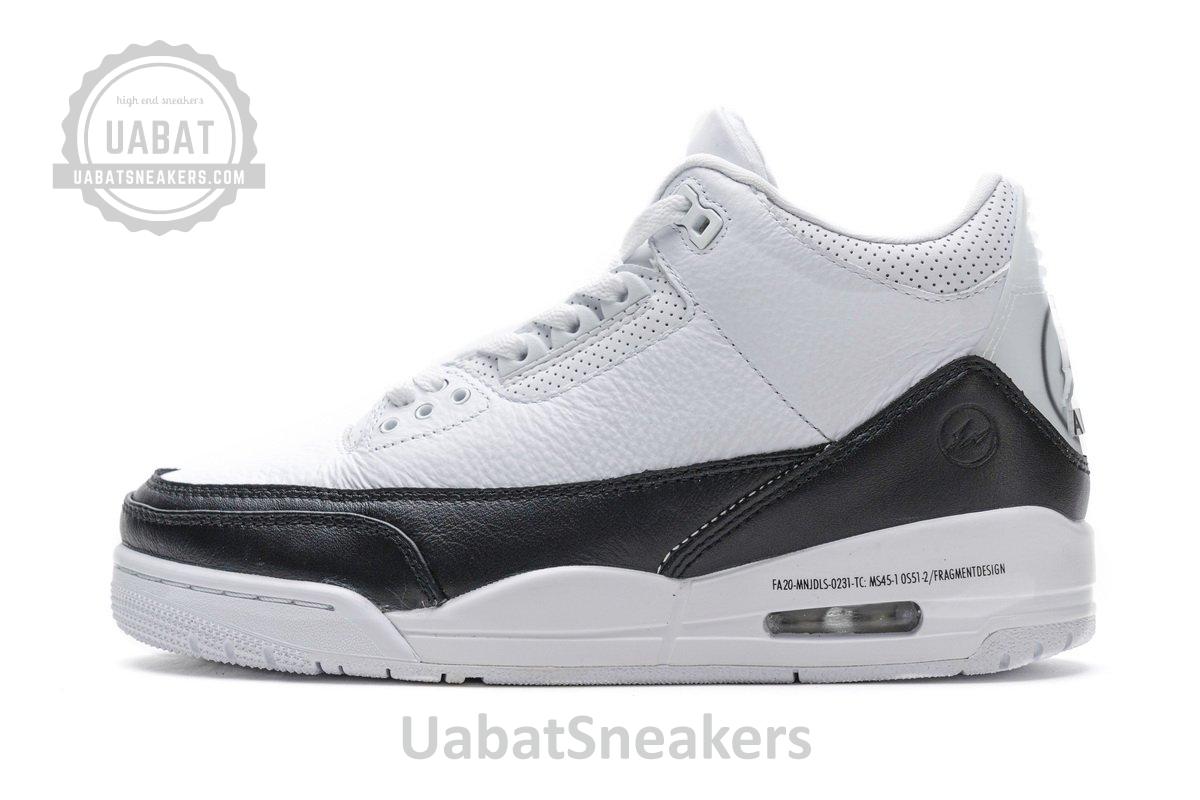 DA3595-100 Fragment Design x Air Jordan 3 Black White