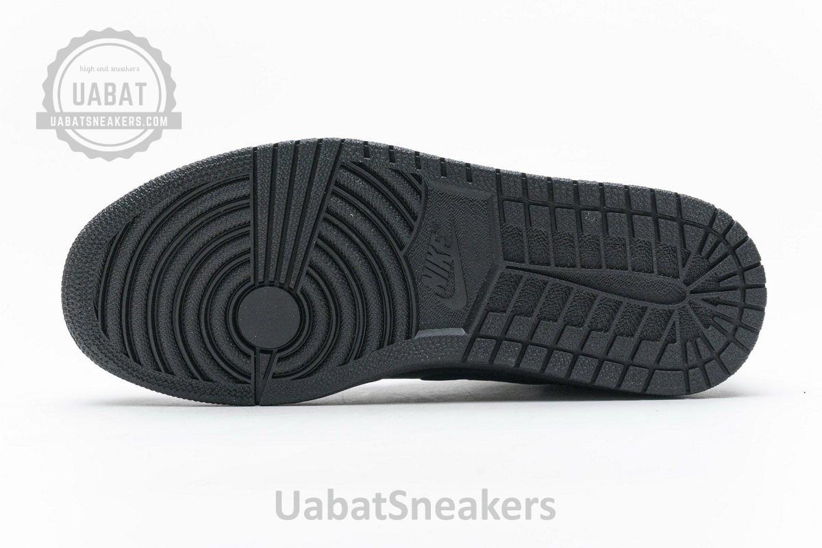 CU2804-300 Edison Chen x Air Jordan 1 Mid “Fearless Black” - Image 14