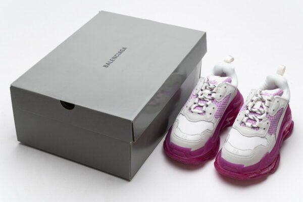 544351 W09O1 2281 Balenciaga Triple S White Pink - Image 4