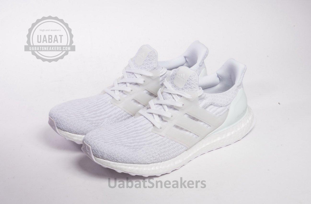 Adidas Ultra Boost 3.0 “Triple White” Real Boost BA8841 - Image 3