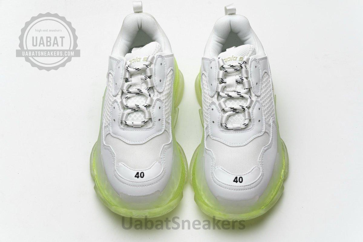 544351 W09E1 1331 Balenciaga Triple S White Green - Image 5