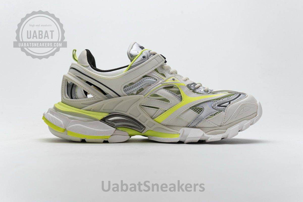 568515 W2ON3 9073 Blenciaga Track 2 Sneaker White Fluo Yellow - Image 8