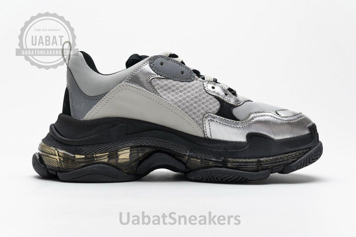 541624 W09E1 7320 Balenciaga Triple S Black Silver2 - Image 10