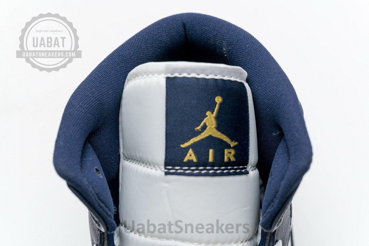 554724-174 Air Jordan 1 Mid Obsidian - Image 9