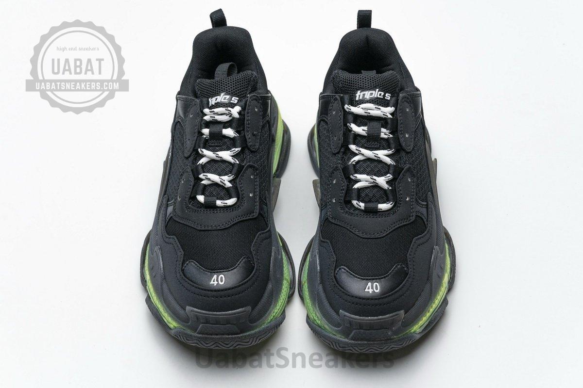 541624 W09O1 2140 Balenciaga Triple S Black Green - Image 4