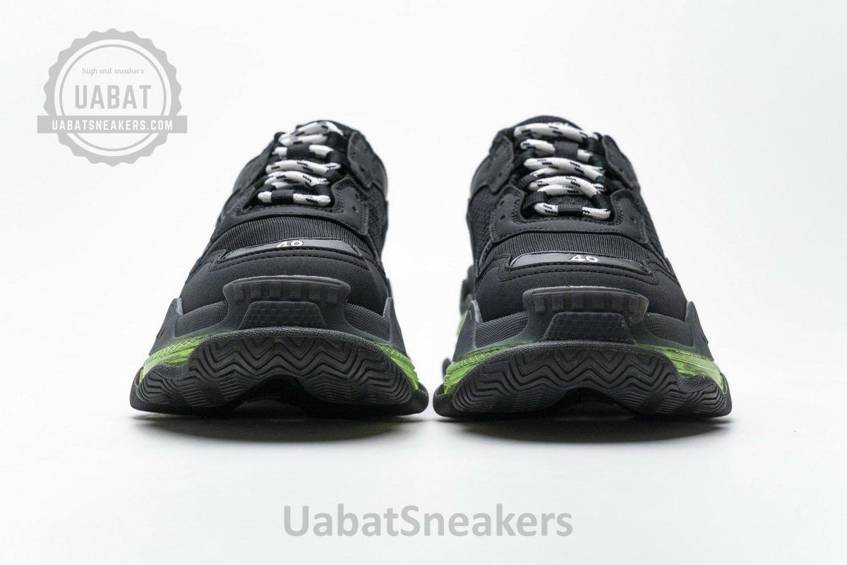 541624 W09O1 2140 Balenciaga Triple S Black Green - Image 5
