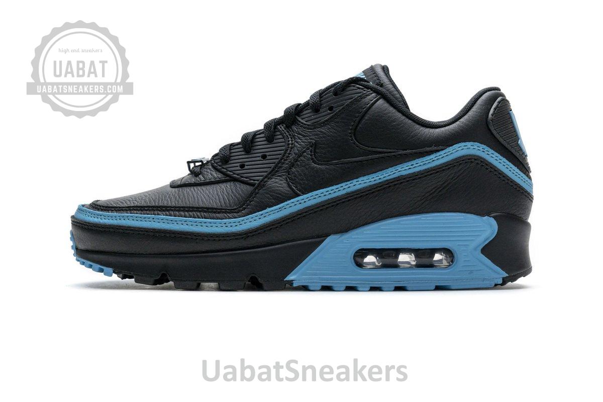 CJ7197-002 Undefeated x Nike Air Max 90 Black Blue Fury