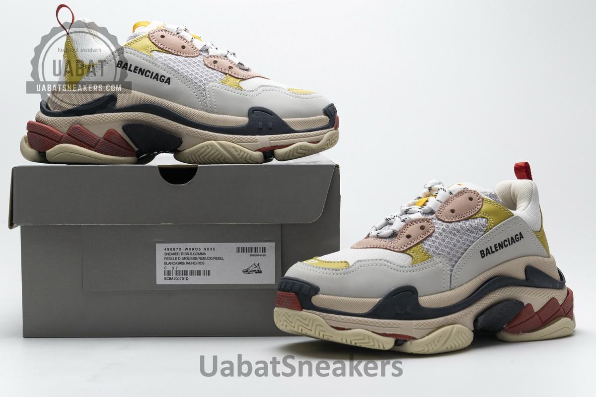 490672 W09O5 9035 Balenciaga Triple S Black Yellow Pink - Image 2