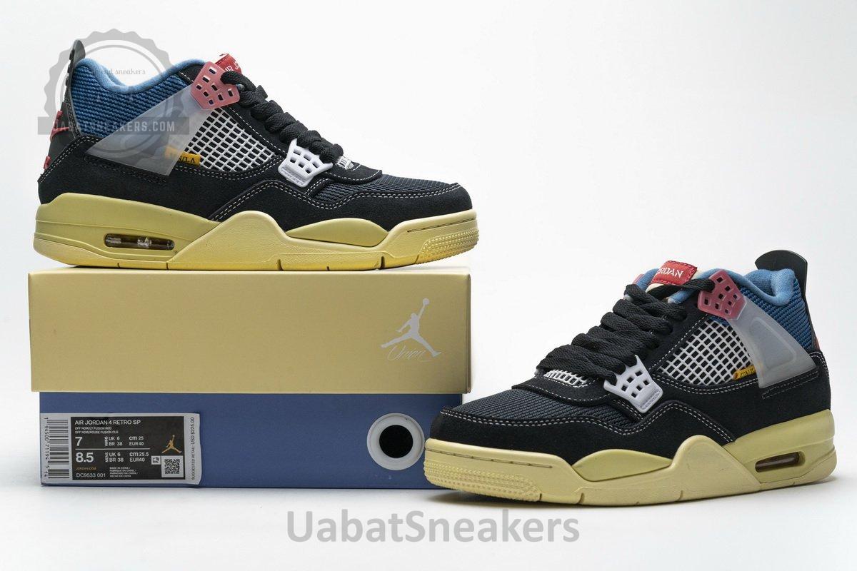 DC9533-001 Union LA x Air Jordan 4 Retro SP Off Noir Black - Image 2