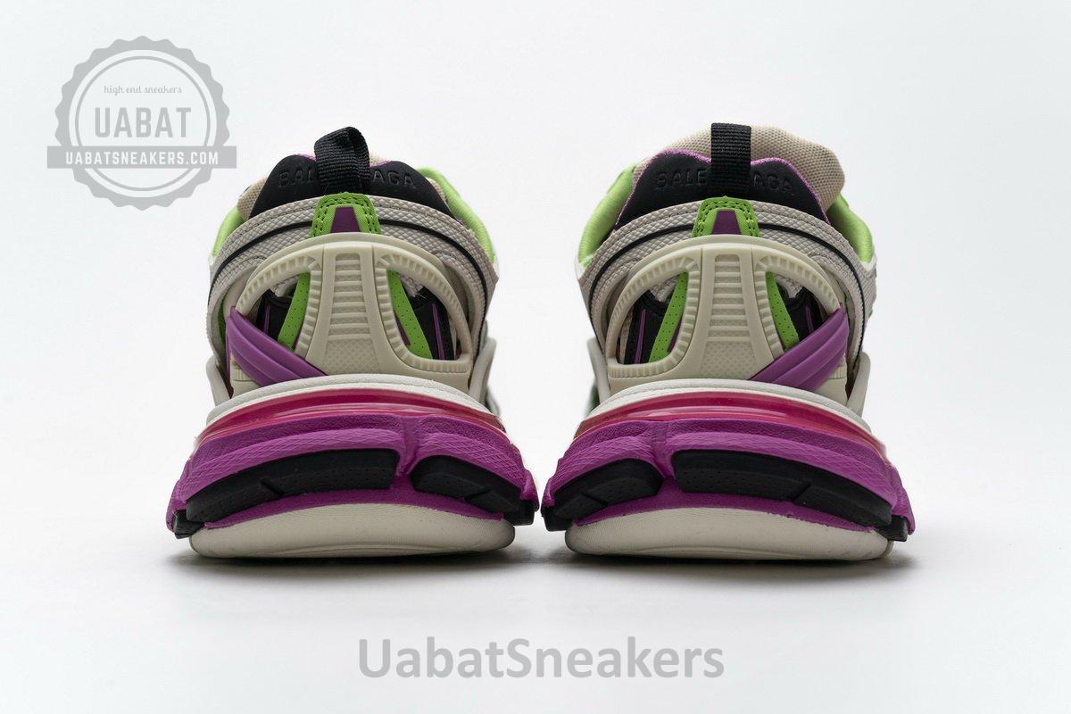 568615 W2GN3 9199 Blenciaga Track 2 Sneaker White Green Pink - Image 7