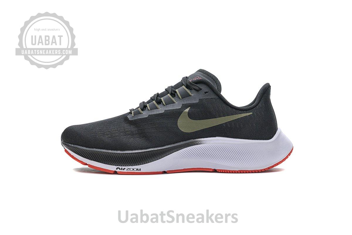 BQ9646-004 Nike Air Zoom Pegasus 37 Black Medium Olive Aqua