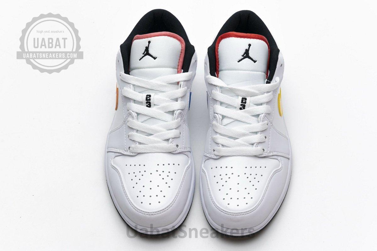 CW7009-100 Air Jordan 1 Low White Multi-Color - Image 4