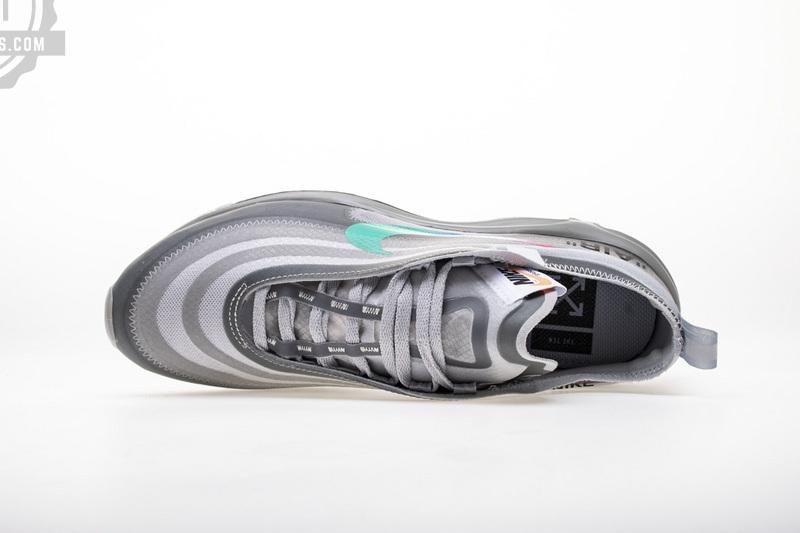OFF WHITE X Nike Air Max 97 “Wolf Grey Menta” AJ4585-012 - Image 5