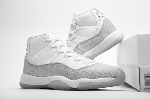 AR0715-100 WMNS Air Jordan 11 Retro White Metallic Silver - Image 3