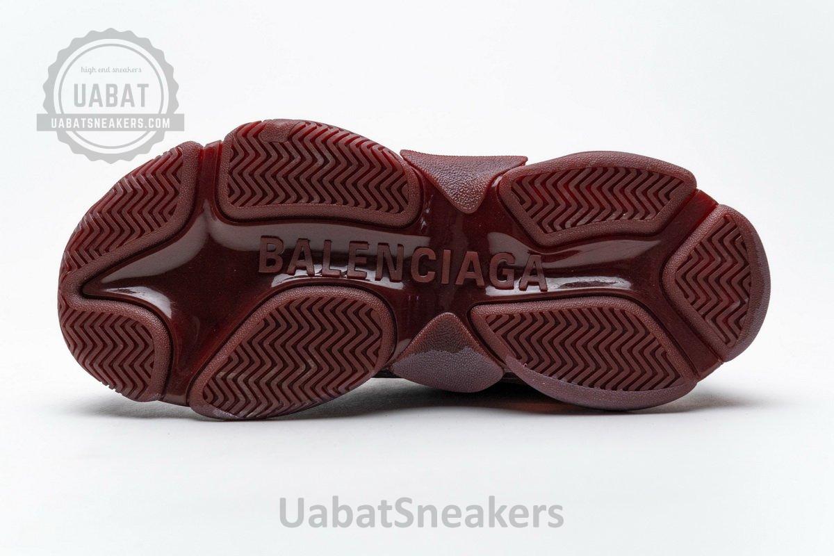 541624 W09E1 1628 Balenciaga Triple S Red Wine - Image 9