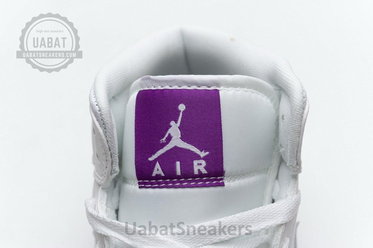 555112-100 Air Jordan 1 Mid SE White Fuchsia Blast - Image 8