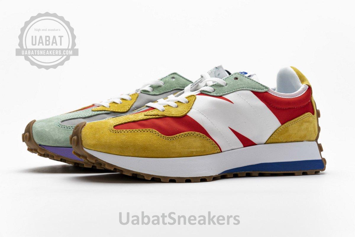 NB327LAB New Balance White Red Yellow - Image 6