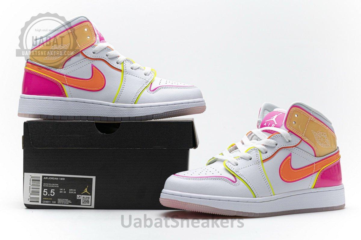 CV4611-100 Air Jordan 1 Mid GS “Edge Glow” - Image 2
