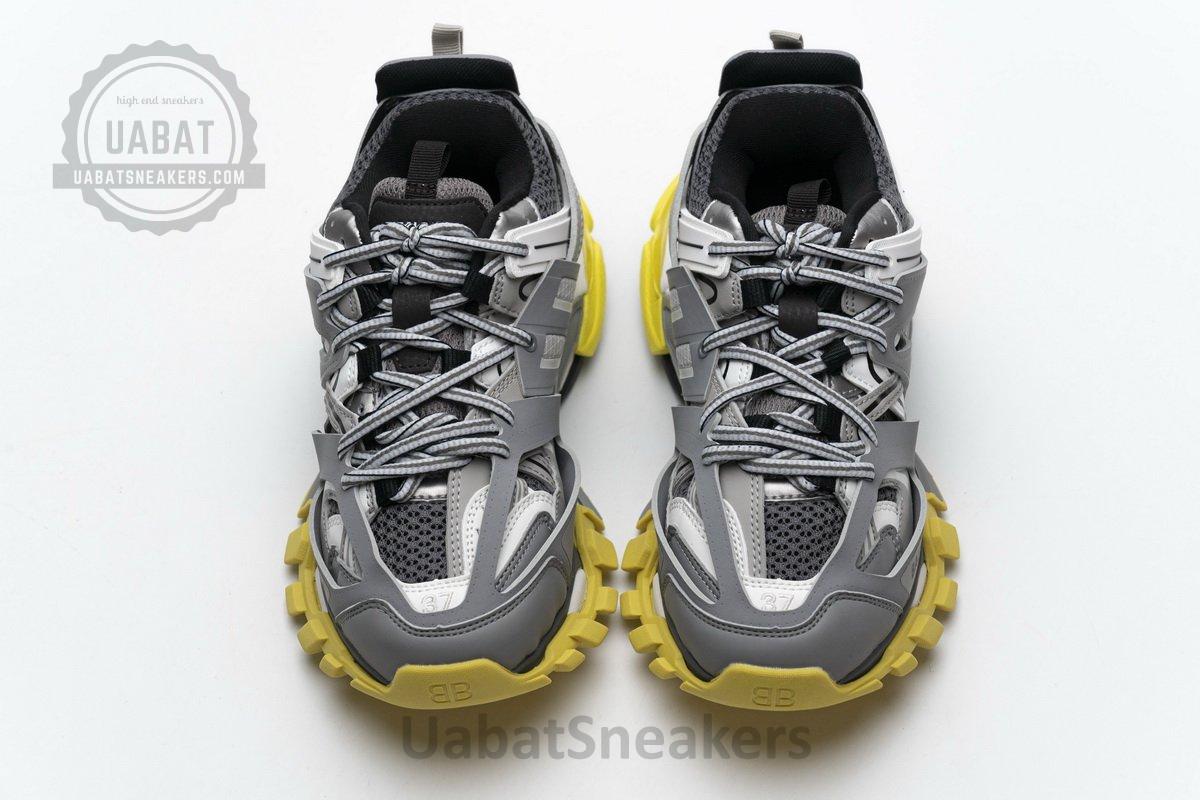 542435 W1GB7 2018 Balenciaga Tess S.White Grey Orange - Image 4