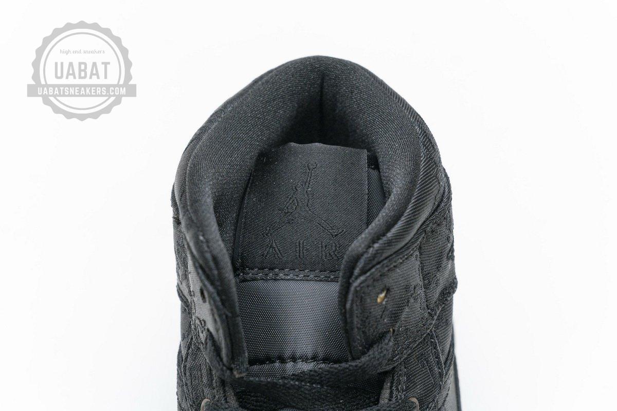 CU2804-300 Edison Chen x Air Jordan 1 Mid “Fearless Black” - Image 12