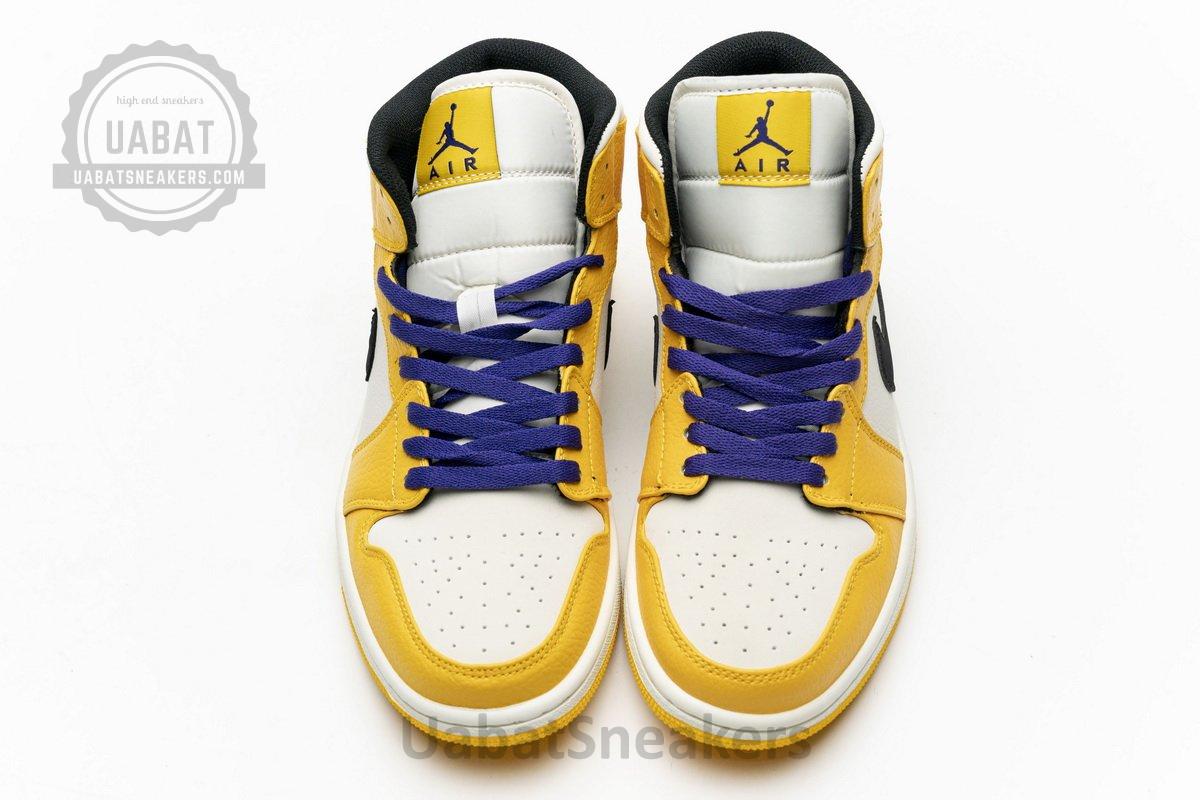 852542-700 Air Jordan 1 Mid Lakers - Image 4