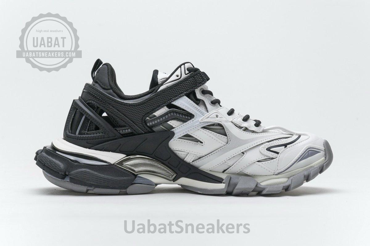 570391 W2GN3 1090 Blenciaga Track 2 Sneaker Black White - Image 9