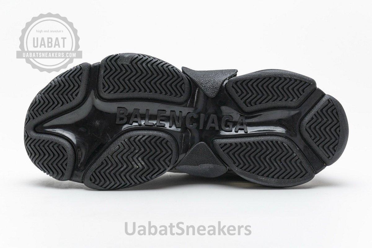 541624 W09E1 7320 Balenciaga Triple S Black Silver2 - Image 9