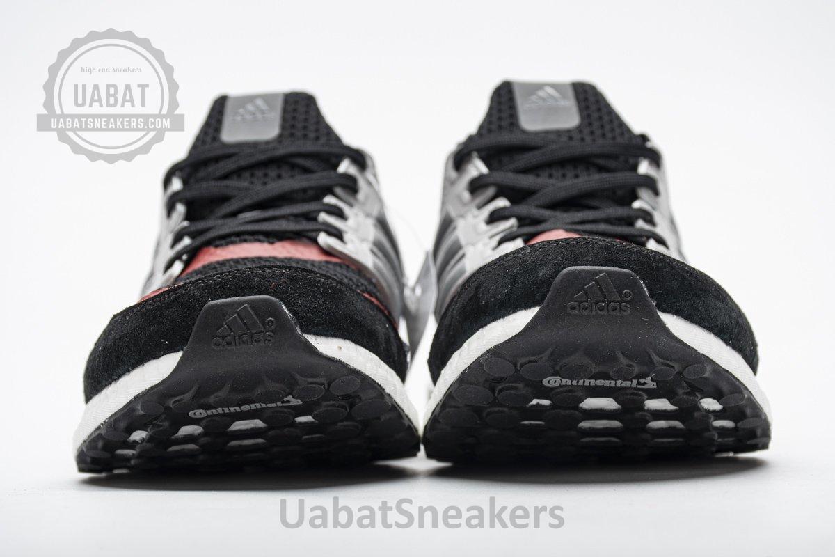 EF0724 adidas Ultra Boost S&L Black Grey Power Red Real Boost - Image 4